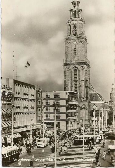 Grote Markt N Z Groningen Jaartal Tot Foto S Serc