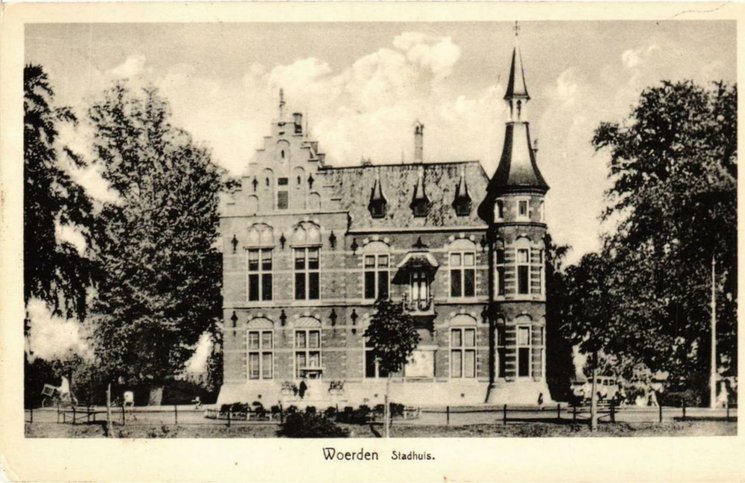 Stadhuis Woerden Woerden (jaartal 1900 tot 1910) Foto's SERC
